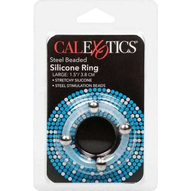 Anello in silicone con perle in acciaio per erezioni più forti e stimolazione